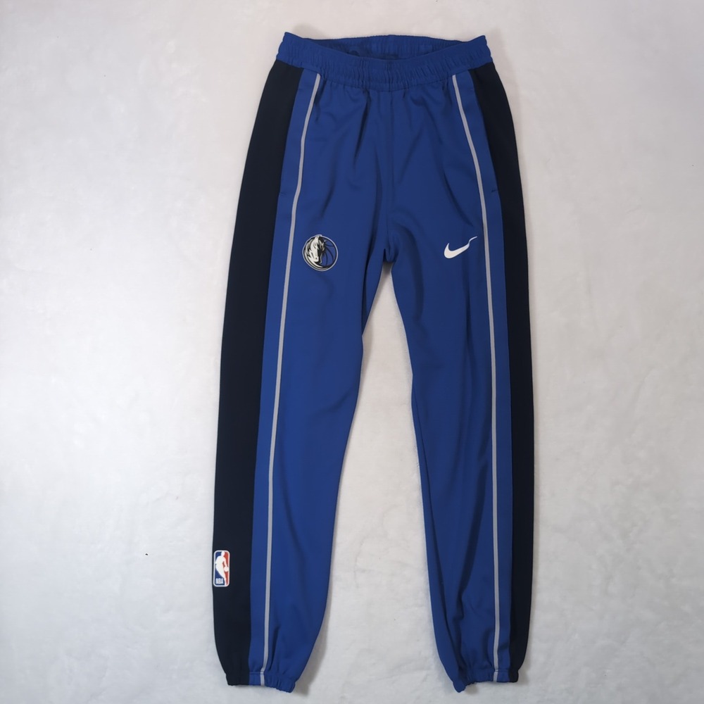 Nike Dallas Mavericks Dri-FIT Zone Pants Mens Medium Blue On Court Warm Up NBA - Picture 3 of 9